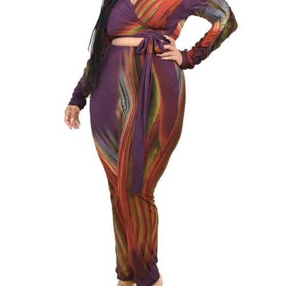 Purple plus jumpsuit - Picture 5 of 5